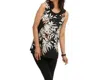 COMPLI K PALM TREE TANK IN BLACK PALM