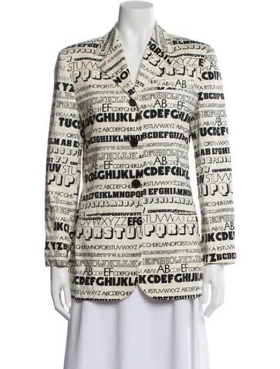 Pre-owned Complice Vintage Printed Blazer In Neutral