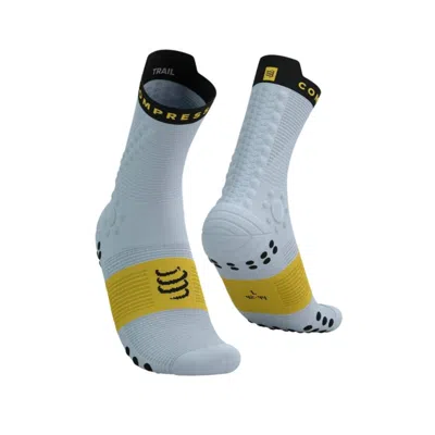 Compressport Pro Racing Socks V4.0 Trail Gray Yellow