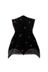 Compte Spain ©swarovski Starry Night Crystals Velvet Mini Dress