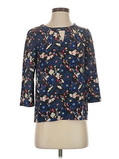 Pre-owned Comptoir Des Cotonniers 3/4 Sleeve Blouse In Blue