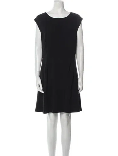 Pre-owned Comptoir Des Cotonniers Bateau Neckline Knee-length Dress In Black