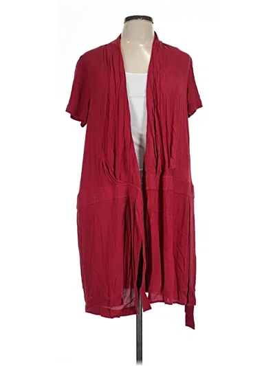 Pre-owned Comptoir Des Cotonniers Kimono In Burgundy