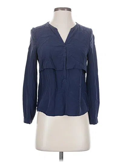 Pre-owned Comptoir Des Cotonniers Long Sleeve Blouse In Blue