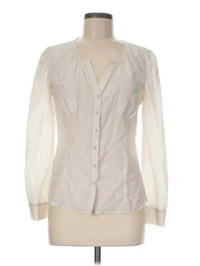 Pre-owned Comptoir Des Cotonniers Long Sleeve Blouse In Ivory