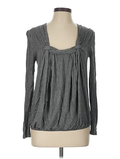 Pre-owned Comptoir Des Cotonniers Long Sleeve Top Gray Cowl Neck Tops