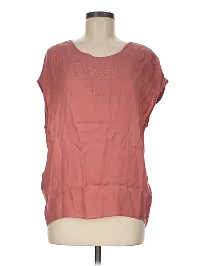 Pre-owned Comptoir Des Cotonniers Short Sleeve Blouse In Pink