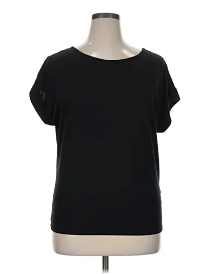 Pre-owned Comptoir Des Cotonniers Short Sleeve Top Black Boatneck Tops