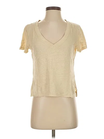 Pre-owned Comptoir Des Cotonniers Short Sleeve T-shirt In Tan