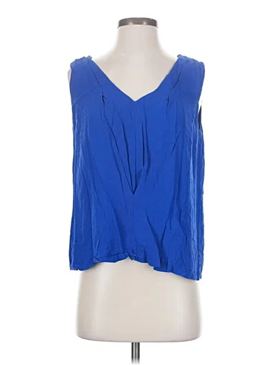 Pre-owned Comptoir Des Cotonniers Sleeveless Blouse In Blue
