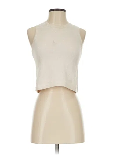 Pre-owned Comptoir Des Cotonniers Sleeveless Top Ivory Halter Neckline Tops