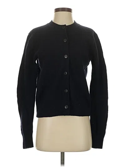 Pre-owned Comptoir Des Cotonniers Wool Cardigan Sweater In Black