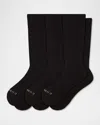 Comrad Men's 3-pack Cotton Crew Socks In Black