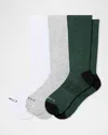 Comrad Men's 3-pack Cotton Crew Socks In Neutral