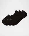 Comrad Men's 3-pack Cotton No-show Socks With Grips In Black