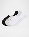 Comrad Men's 3-pack Cotton No-show Socks With Grips In Neutral