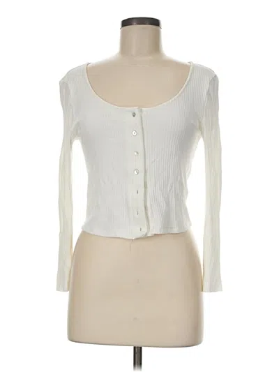 Pre-owned Comune Cardigan Sweater In White