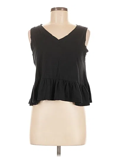 Pre-owned Comune Sleeveless Top Black Sweetheart Neckline Tops