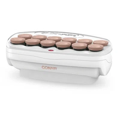 Conair 12-piece Extra Large Flocked Hot Rollers With Super Clips In Cream
