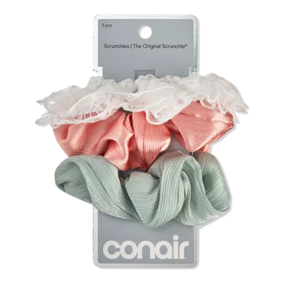 Conair Accessories Assorted Texture Scrunchies