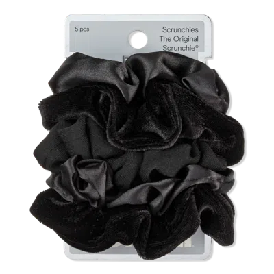 Conair Accessories Black Satin Scrunchies