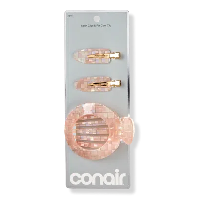 Conair Accessories Dent-free Clips And Claw Clip Set