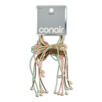 Conair Accessories Elastics With Bows And Faux Pearls