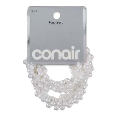Conair Accessories Faux Pearl Ponytailers