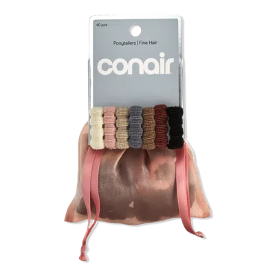 Conair Accessories Hair Elastics With Storage Bag For Fine Hair