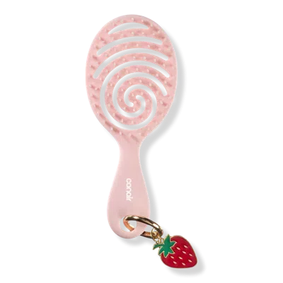 Conair Beyond Gentle Mini Detangle Brush With Charm In Pink