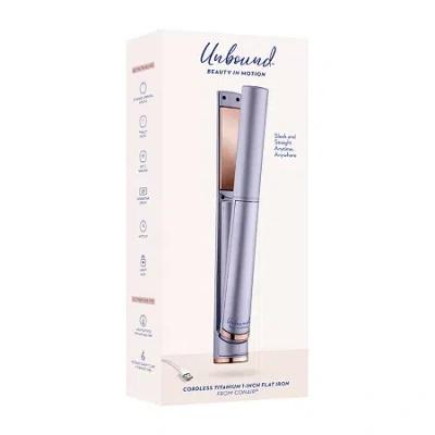 Conair Cordless Titanium 1-inch Flat Iron 1" Flat Iron In Transparent