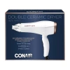 Conair Double Ceramic White And Rose Gold Hair Dryer In White