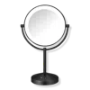Conair Halo Double-sided Lighted Makeup Mirror - Matte Black In Black