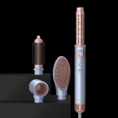 Conair Infinitipro By  Digitalaire  Wet To Dry Styling Wand With Multiple Attachments In Purple