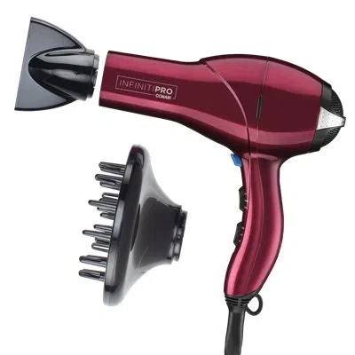 Conair Infinitipro By ® Quick Styling Salon Hair Dryer - Burgundy In Red