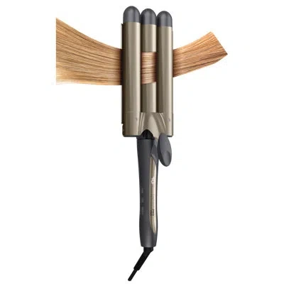 Conair Infinitipro By  Triple Barrel Waver In Matte Black