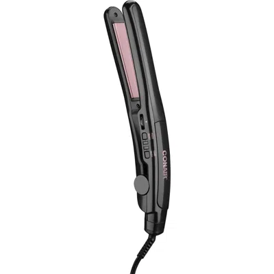 Conair Instant Heat Ceramic 3/4-inch Flat Iron In Black