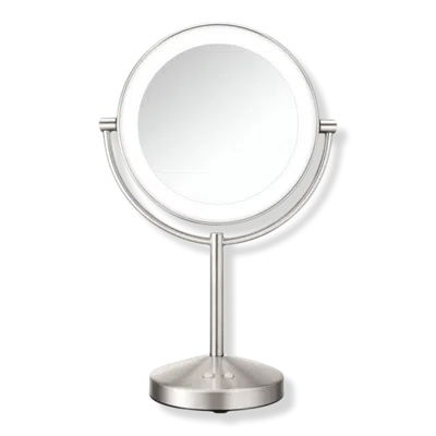 Conair Reflections 1x/10x Led Lighted Mirror Satin Nickel