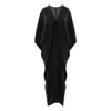 Concept A Trois Women's Black Dress With Oversize Cut, Butterfly Type In Black