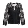 Concept A Trois Women's Black Lace Bolero With Tank Top Included In Black