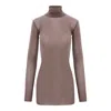 Concept A Trois Women's Neutrals Nude Tulle Blouse In Brown