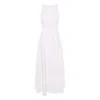 Concept A Trois Women's White, Off Shoulder, Midi Dress In White