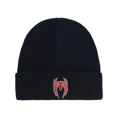 Concept One Spiderman Game Logo Beanie In Blue