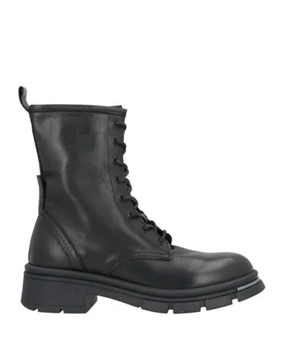 Concept Woman Ankle Boots Black Size 10 Calfskin