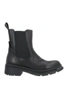 Concept Woman Ankle Boots Black Size 8 Calfskin In Black