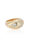 CONCEPT26 14K YELLOW GOLD DIAMOND DOME RING