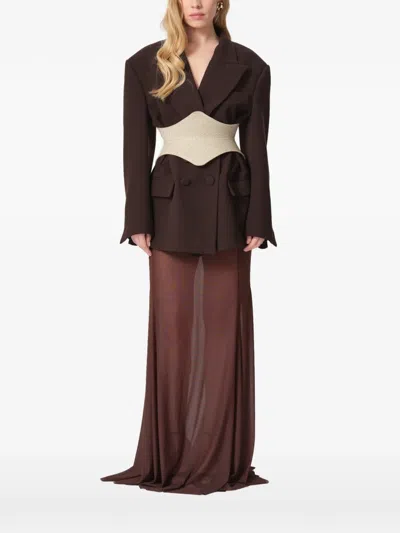 Concepto Corset Belt In Neutral