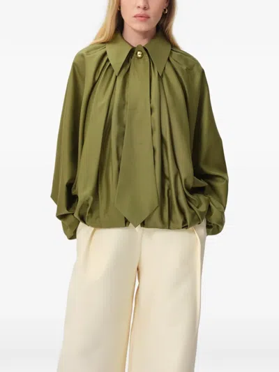 Concepto Dawn Tie-detail Jacket In Green