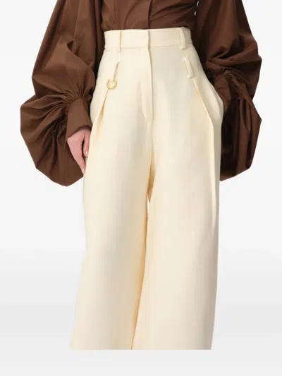 Concepto Edge Wide-leg Trousers In Neutral