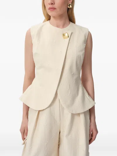 Concepto Stone Sleeveless Vest In Neutral